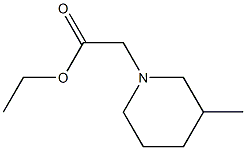 ethyl 2-(3-methylpiperidin-1-yl)acetate 结构式