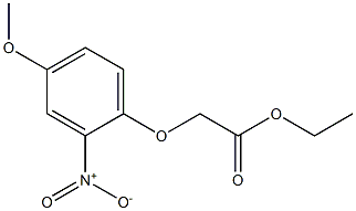 ethyl 2-(4-methoxy-2-nitrophenoxy)acetate 结构式