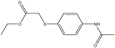 ethyl 2-[(4-acetamidophenyl)sulfanyl]acetate 结构式