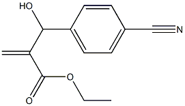 ethyl 2-[(4-cyanophenyl)(hydroxy)methyl]prop-2-enoate 结构式