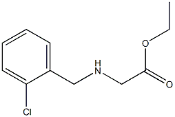 ethyl 2-{[(2-chlorophenyl)methyl]amino}acetate 结构式