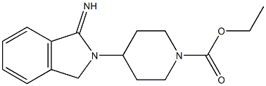 ethyl 4-(1-imino-2,3-dihydro-1H-isoindol-2-yl)piperidine-1-carboxylate 结构式