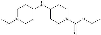 ethyl 4-[(1-ethylpiperidin-4-yl)amino]piperidine-1-carboxylate 结构式