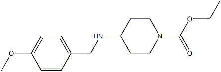 ethyl 4-{[(4-methoxyphenyl)methyl]amino}piperidine-1-carboxylate 结构式