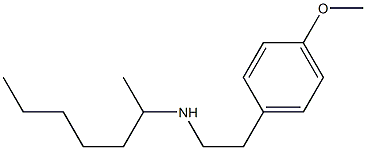 heptan-2-yl[2-(4-methoxyphenyl)ethyl]amine 结构式