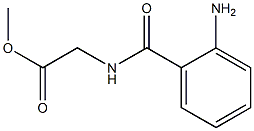 methyl [(2-aminobenzoyl)amino]acetate 结构式