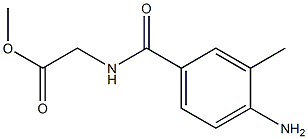 methyl [(4-amino-3-methylbenzoyl)amino]acetate 结构式