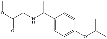 methyl 2-({1-[4-(propan-2-yloxy)phenyl]ethyl}amino)acetate 结构式