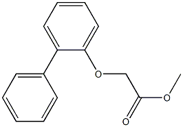 methyl 2-(2-phenylphenoxy)acetate 结构式