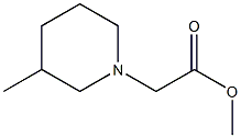 methyl 2-(3-methylpiperidin-1-yl)acetate 结构式
