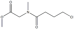 methyl 2-(4-chloro-N-methylbutanamido)acetate 结构式