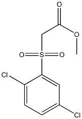 methyl 2-[(2,5-dichlorobenzene)sulfonyl]acetate 结构式