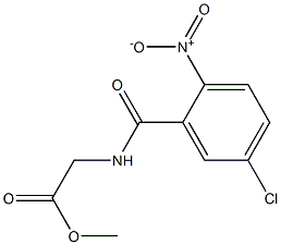 methyl 2-[(5-chloro-2-nitrophenyl)formamido]acetate 结构式