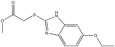 methyl 2-[(6-ethoxy-1H-1,3-benzodiazol-2-yl)sulfanyl]acetate 结构式