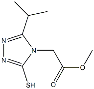 methyl 2-[3-(propan-2-yl)-5-sulfanyl-4H-1,2,4-triazol-4-yl]acetate 结构式