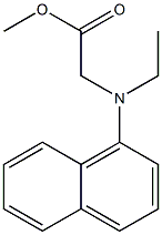 methyl 2-[ethyl(naphthalen-1-yl)amino]acetate 结构式