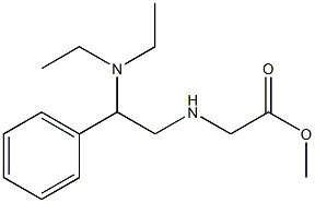 methyl 2-{[2-(diethylamino)-2-phenylethyl]amino}acetate 结构式
