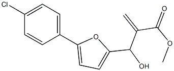 methyl 2-{[5-(4-chlorophenyl)furan-2-yl](hydroxy)methyl}prop-2-enoate 结构式