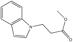 methyl 3-(1H-indol-1-yl)propanoate 结构式