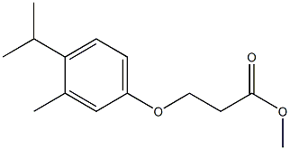 methyl 3-[3-methyl-4-(propan-2-yl)phenoxy]propanoate 结构式