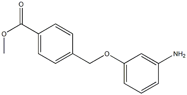 methyl 4-(3-aminophenoxymethyl)benzoate 结构式