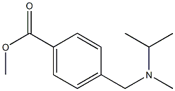 methyl 4-{[methyl(propan-2-yl)amino]methyl}benzoate 结构式