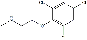 methyl[2-(2,4,6-trichlorophenoxy)ethyl]amine 结构式