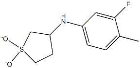 N-(1,1-dioxidotetrahydrothien-3-yl)-N-(3-fluoro-4-methylphenyl)amine 结构式