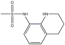 N-(1,2,3,4-tetrahydroquinolin-8-yl)methanesulfonamide 结构式