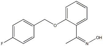 N-(1-{2-[(4-fluorophenyl)methoxy]phenyl}ethylidene)hydroxylamine 结构式