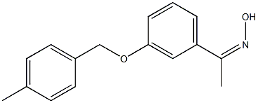 N-(1-{3-[(4-methylphenyl)methoxy]phenyl}ethylidene)hydroxylamine 结构式