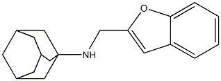 N-(1-benzofuran-2-ylmethyl)adamantan-1-amine 结构式