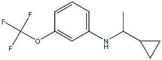 N-(1-cyclopropylethyl)-3-(trifluoromethoxy)aniline 结构式