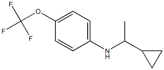 N-(1-cyclopropylethyl)-4-(trifluoromethoxy)aniline 结构式