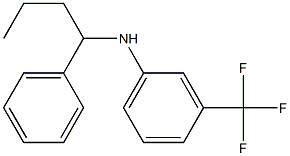 N-(1-phenylbutyl)-3-(trifluoromethyl)aniline 结构式