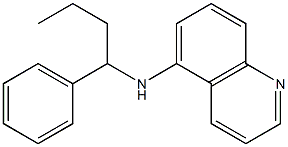 N-(1-phenylbutyl)quinolin-5-amine 结构式