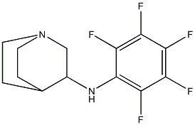 N-(2,3,4,5,6-pentafluorophenyl)-1-azabicyclo[2.2.2]octan-3-amine 结构式