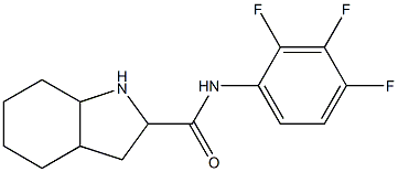 N-(2,3,4-trifluorophenyl)octahydro-1H-indole-2-carboxamide 结构式