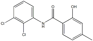 N-(2,3-dichlorophenyl)-2-hydroxy-4-methylbenzamide 结构式