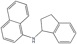 N-(2,3-dihydro-1H-inden-1-yl)naphthalen-1-amine 结构式