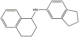 N-(2,3-dihydro-1H-inden-5-yl)-1,2,3,4-tetrahydronaphthalen-1-amine 结构式