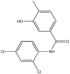 N-(2,4-dichlorophenyl)-3-hydroxy-4-methylbenzamide 结构式