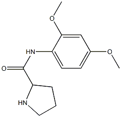 N-(2,4-dimethoxyphenyl)pyrrolidine-2-carboxamide 结构式