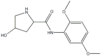 N-(2,5-dimethoxyphenyl)-4-hydroxypyrrolidine-2-carboxamide 结构式