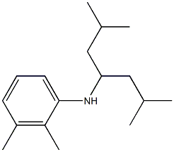 N-(2,6-dimethylheptan-4-yl)-2,3-dimethylaniline 结构式