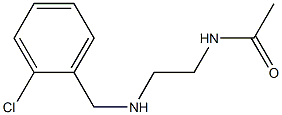 N-(2-{[(2-chlorophenyl)methyl]amino}ethyl)acetamide 结构式