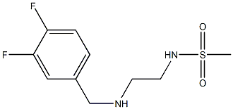 N-(2-{[(3,4-difluorophenyl)methyl]amino}ethyl)methanesulfonamide 结构式