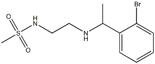 N-(2-{[1-(2-bromophenyl)ethyl]amino}ethyl)methanesulfonamide 结构式