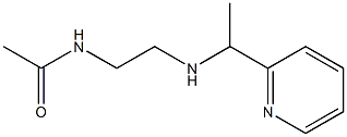 N-(2-{[1-(pyridin-2-yl)ethyl]amino}ethyl)acetamide 结构式