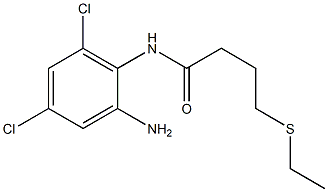 N-(2-amino-4,6-dichlorophenyl)-4-(ethylsulfanyl)butanamide 结构式